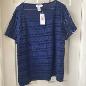 Vineyard Vines women’s XL navy blue shirt, new with tags